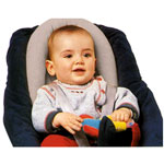Cale tete bebe 2 en1 gris perle pas cher