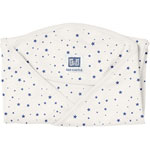 Couverture babynomade coton t2 blanc / étoiles bleues nuit pas cher