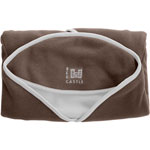 Couverture babynomade polaire t1 marron/ ivoire pas cher