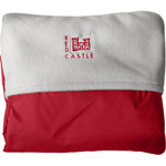 Couverture coupe vent rouge/ gris pas cher