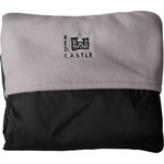 Couverture coupe vent noir / taupe pas cher