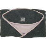 Couverture babynomade polaire t1 gris fonce/ rose pas cher