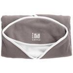 Couverture babynomade polaire t1 taupe/ blanc pas cher