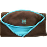Couverture babynomade polaire t1 marron/ turquoise pas cher