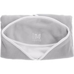 Couverture babynomade polaire t2 gris clair / blanc pas cher