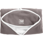 Couverture babynomade polaire t2 taupe / blanc pas cher