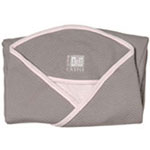 Couverture babynomade coton t2 taupe/rose pas cher