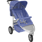 Poussette 3 roues whizz bleu provence pas cher