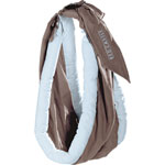 Porte bébé echarpe de portage tikamak taupe/ ciel pas cher