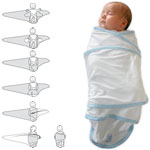 Couverture bébé miracle blanc/ciel pas cher