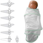 Couverture bébé miracle blanc/vert pas cher