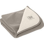 Couverture bébé double polaire sable / ivoire pas cher