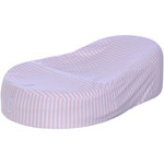 Drap housse bebe jersey rayé rose pas cher
