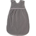 Gigoteuse polaire 65 cm taupe/rose pas cher