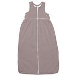 Gigoteuse polaire 105 cm taupe / blanc pas cher