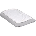 Matelas à langer et sa housse gris clair pas cher