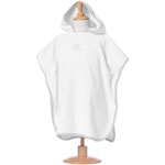 Poncho bébé blanc / gris 9-36 mois pas cher