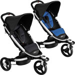 Poussette 3 roues zen by babyzen avec coussin réversible black/saphir pas cher