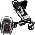 Poussette duo zen by babyzen +coussin +coque young profi plus graphite pas cher