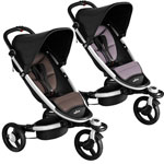 Poussette 3 roues zen by babyzen avec coussin réversible brown/sea fog pas cher