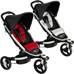 Poussette 3 roues zen by babyzen avec coussin réversible cherry/silver pas cher