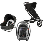 Poussette trio zen by babyzen avec nacelle yoga et coque graphite pas cher