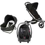 Poussette trio zen by babyzen avec nacelle yoga et coque black pas cher