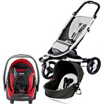 Poussette trio zen by babyzen avec nacelle yoga et coque cherry pas cher