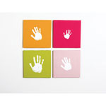 TABLEAUX D'EMPREINTES ROSE