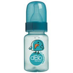 Biberon  sans bpa régul air tétine silicone turquoise 120ml pas cher