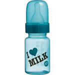 Biberon sans bpa tétine nn silicone turquoise 120ml pas cher