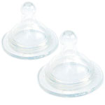Lot de 2 tétines 4 mois silicone lo pas cher