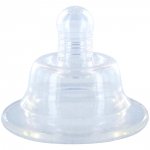 Lot de 2 tétines large ouverture compact silicone débit moyen pas cher