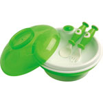 Assiette + couverts vert pas cher