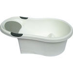 Baignoire bébé 0-6 mois + transat intégré blanc pas cher