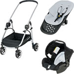 Poussette trio pack outdoor connexion black pas cher