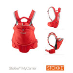 Porte bébé mycarrier rouge pas cher