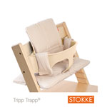Coussin fauteuil bebe rayé beige tripp trapp pas cher