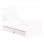 Tiroir pour little big bed zen blanc poignées rondes pas cher