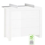 Dispositif à langer petit modèle opale blanc pas cher