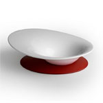 Assiete premier repas 4 mois et + blanc/rouge pas cher