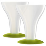 Lot de 2 verres 18 mois et + vert translucide pas cher