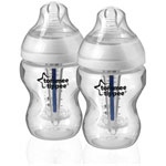 Lot de 2 biberons sans bpa  anti colique 260 ml pas cher