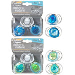 Lot de 2 sucettes silicone pure 3-9 mois garçon pas cher