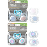 Lot de 2 sucettes silicone air 0-3 mois fille pas cher