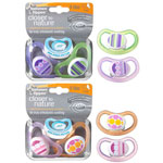 Lot de 2 sucettes silicone air 9/18 mois fille pas cher
