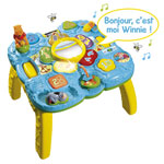 Jouets d'éveil bébé winnie ma table des découvertes pas cher