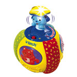 Jouets d'éveil bébé baby balle surprise jaune pas cher