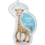 Signalétique flash baby on board sophie la girafe pas cher
