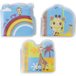 Jouet de bain bébé set de 3 livres sophie la girafe pas cher